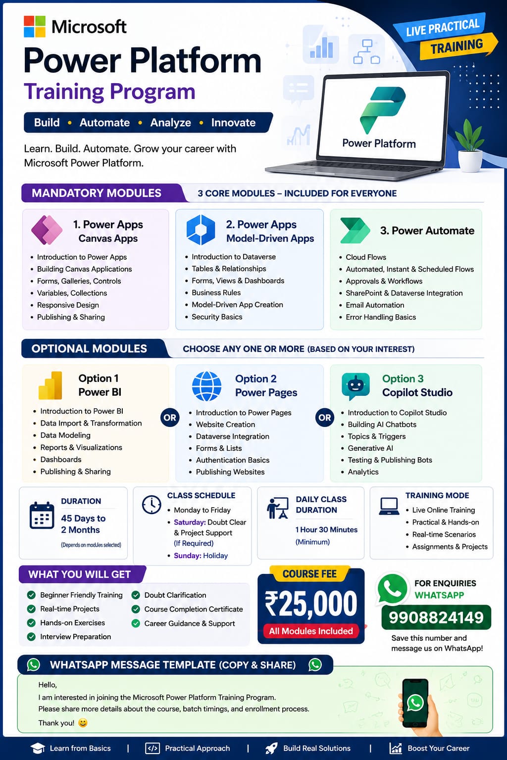 Microsoft Power Platform Training Program
